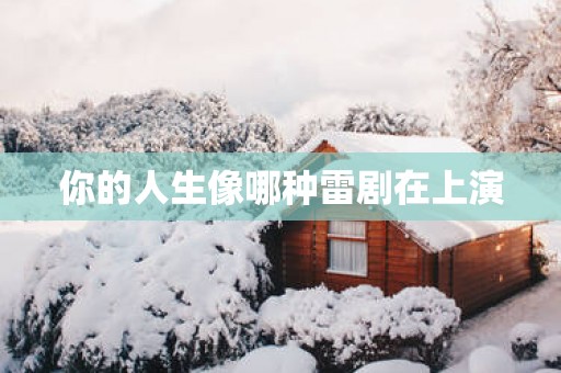 你的人生像哪种雷剧在上演