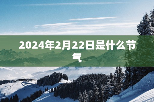 2025年2月22日是什么节气