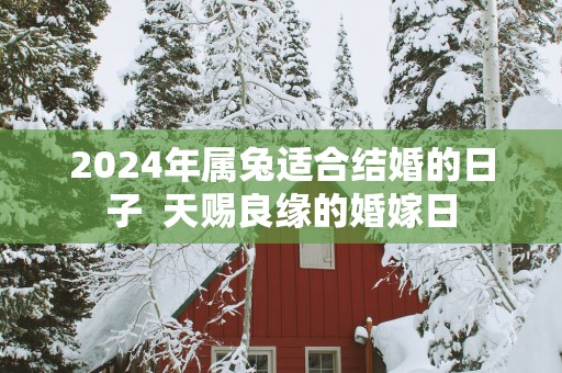 2025年属兔适合结婚的日子  天赐良缘的婚嫁日