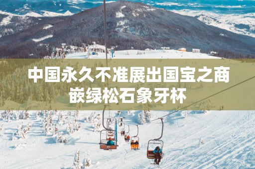 中国永久不准展出国宝之商嵌绿松石象牙杯