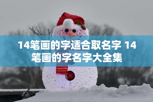 14笔画的字适合取名字 14笔画的字名字大全集