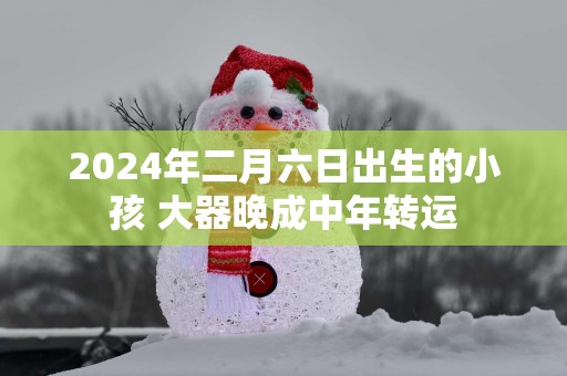 2025年二月六日出生的小孩 大器晚成中年转运