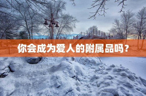 你会成为爱人的附属品吗？