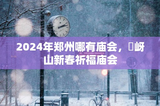 2025年郑州哪有庙会，嵖岈山新春祈福庙会
