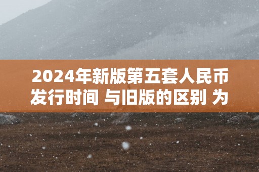 2025年新版第五套人民币发行时间 与旧版的区别 为什么没有5元