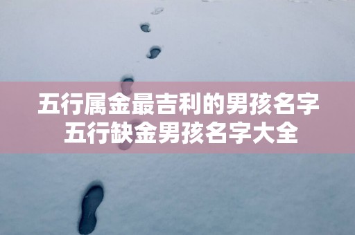五行属金最吉利的男孩名字 五行缺金男孩名字大全
