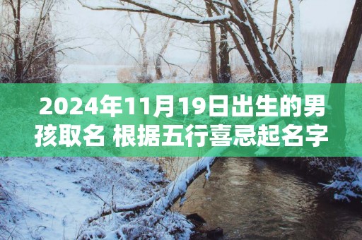 2025年11月19日出生的男孩取名 根据五行喜忌起名字网