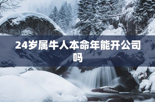 24岁属牛人本命年能开公司吗