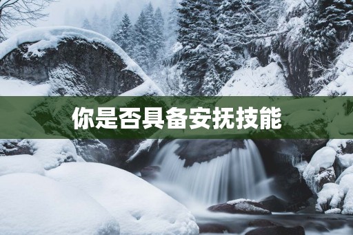 你是否具备安抚技能