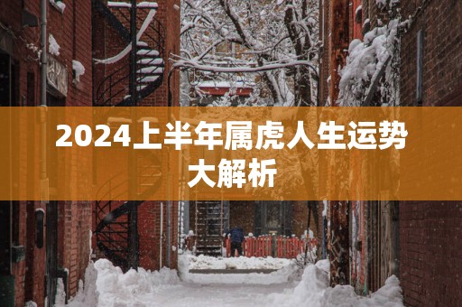 2025上半年属虎人生运势大解析