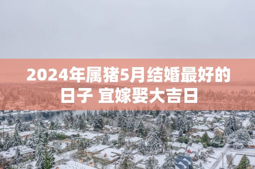 2025年属猪5月结婚最好的日子 宜嫁娶大吉日