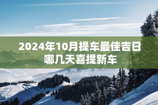 2025年10月提车最佳吉日 哪几天喜提新车