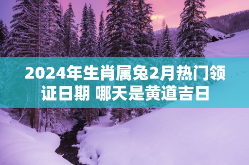 2025年生肖属兔2月热门领证日期 哪天是黄道吉日