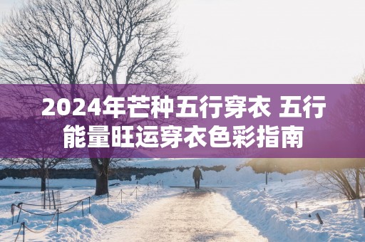 2025年芒种五行穿衣 五行能量旺运穿衣色彩指南