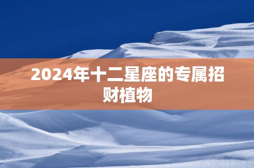 2025年十二星座的专属招财植物