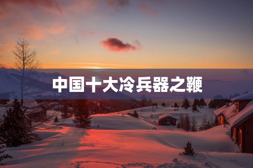 中国十大冷兵器之鞭
