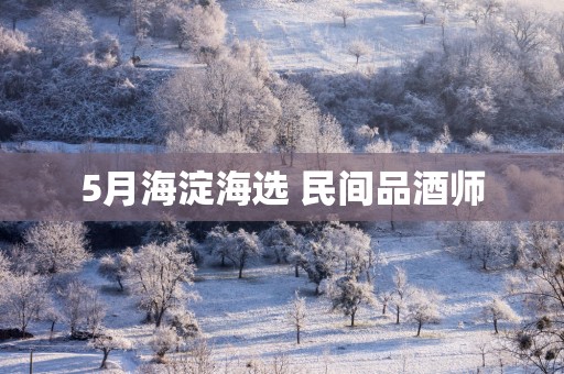 5月海淀海选 民间品酒师