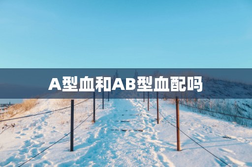 A型血和AB型血配吗 A型血和AB型血配吗