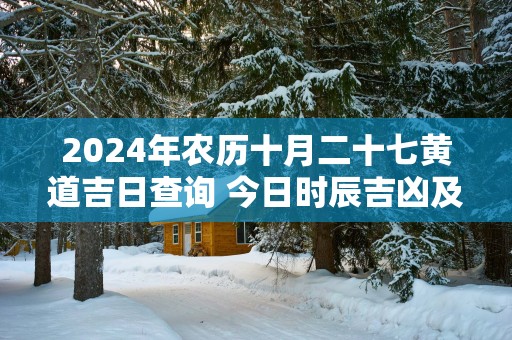 2025年农历十月二十七黄道吉日查询 今日时辰吉凶及宜忌