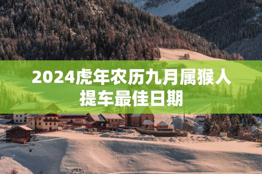 2025蛇年农历九月属猴人提车最佳日期