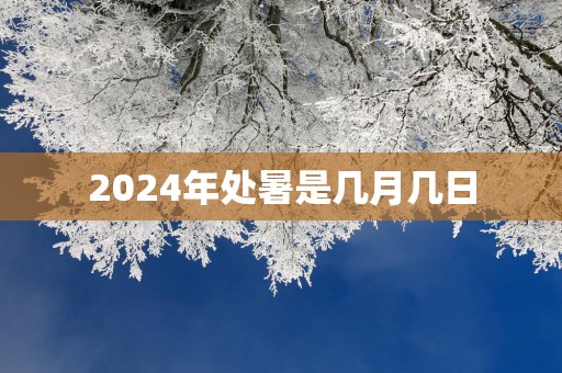 2025年处暑是几月几日