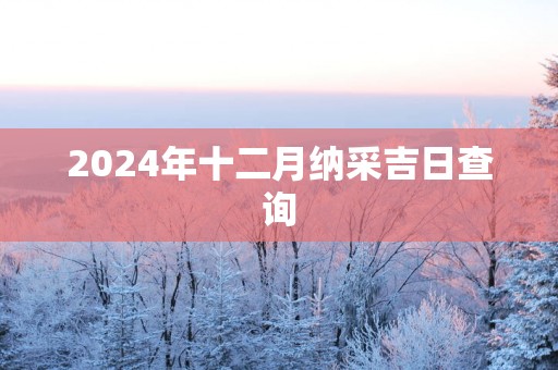 2025年十二月纳采吉日查询