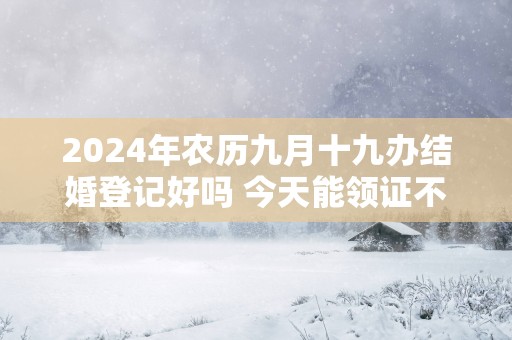 2025年农历九月十九办结婚登记好吗 今天能领证不