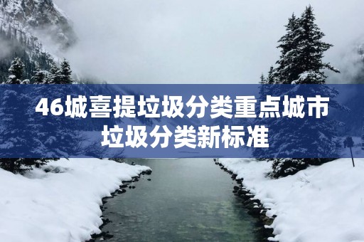 46城喜提垃圾分类重点城市 垃圾分类新标准