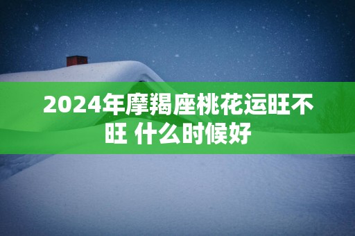 2025年摩羯座桃花运旺不旺 什么时候好