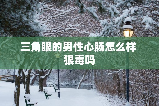 三角眼的男性心肠怎么样 狠毒吗
