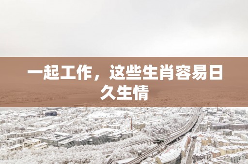 一起工作，这些生肖容易日久生情