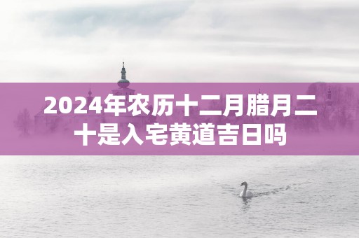 2025年农历十二月腊月二十是入宅黄道吉日吗