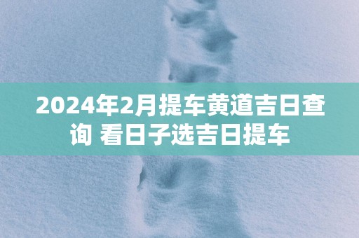 2025年2月提车黄道吉日查询 看日子选吉日提车
