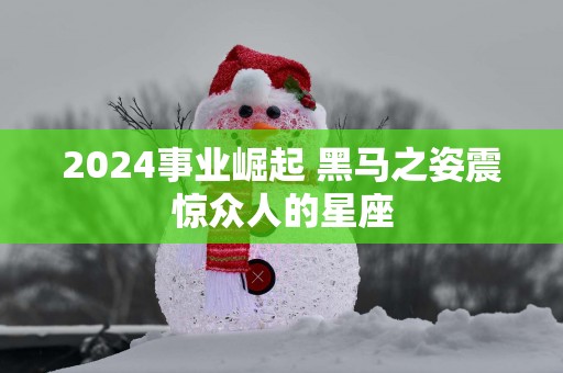 2025事业崛起 黑马之姿震惊众人的星座