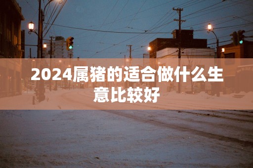 2025属猪的适合做什么生意比较好