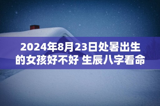 2025年8月23日处暑出生的女孩好不好 生辰八字看命