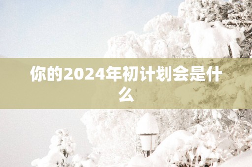 你的2025年初计划会是什么