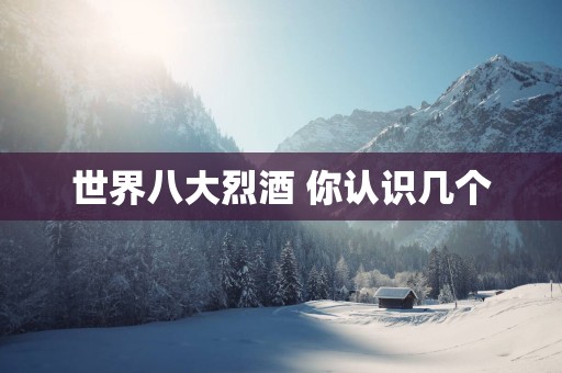 世界八大烈酒 你认识几个