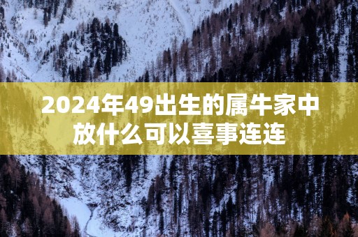 2025年49出生的属牛家中放什么可以喜事连连