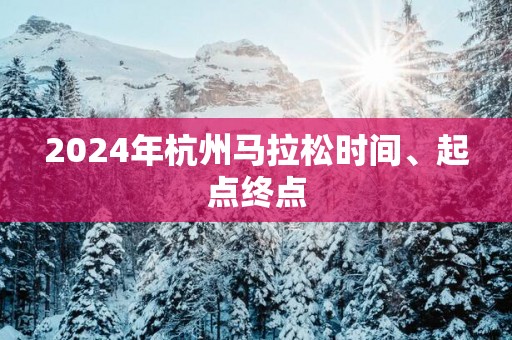 2025年杭州马拉松时间、起点终点