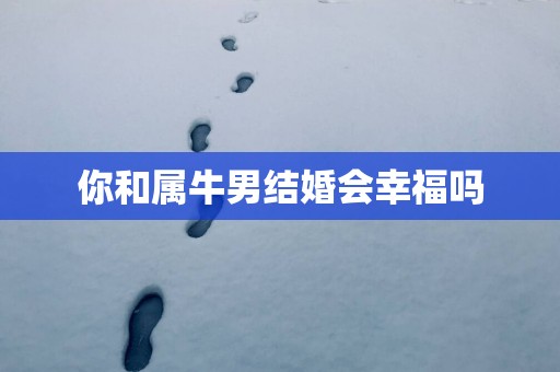 你和属牛男结婚会幸福吗