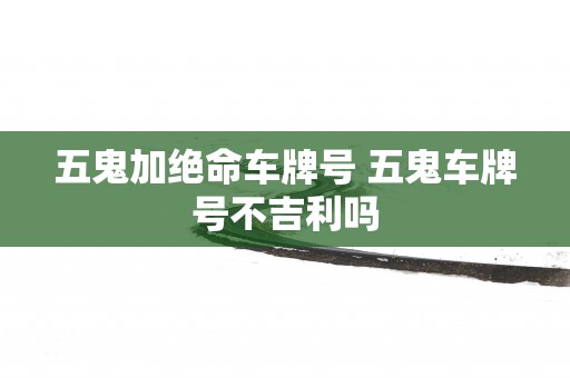 五鬼加绝命车牌号 五鬼车牌号不吉利吗