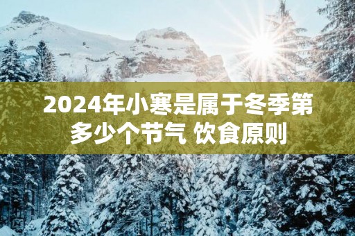 2025年小寒是属于冬季第多少个节气 饮食原则