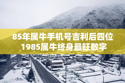 85年属牛手机号吉利后四位 1985属牛终身最旺数字