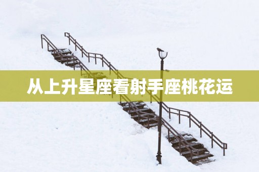 从上升星座看射手座桃花运