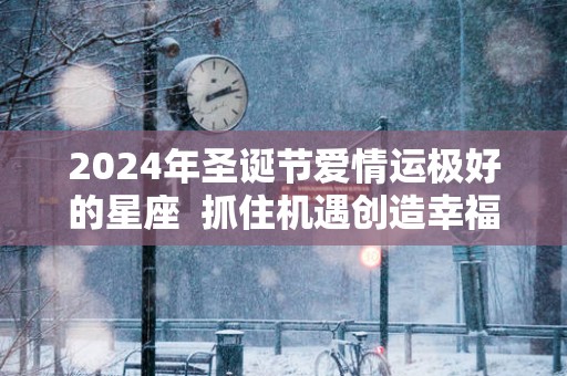 2025年圣诞节爱情运极好的星座  抓住机遇创造幸福