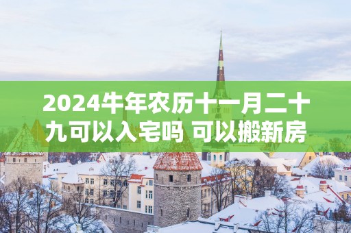 2025蛇年农历十一月二十九可以入宅吗 可以搬新房吗
