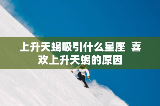 上升天蝎吸引什么星座  喜欢上升天蝎的原因