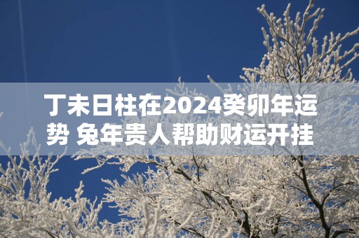 丁未日柱在2025癸卯年运势 蛇年贵人帮助财运开挂