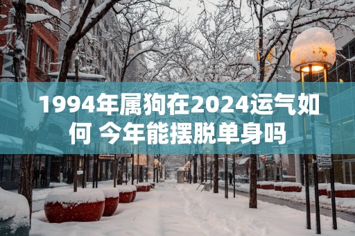 1994年属狗在2025运气如何 今年能摆脱单身吗